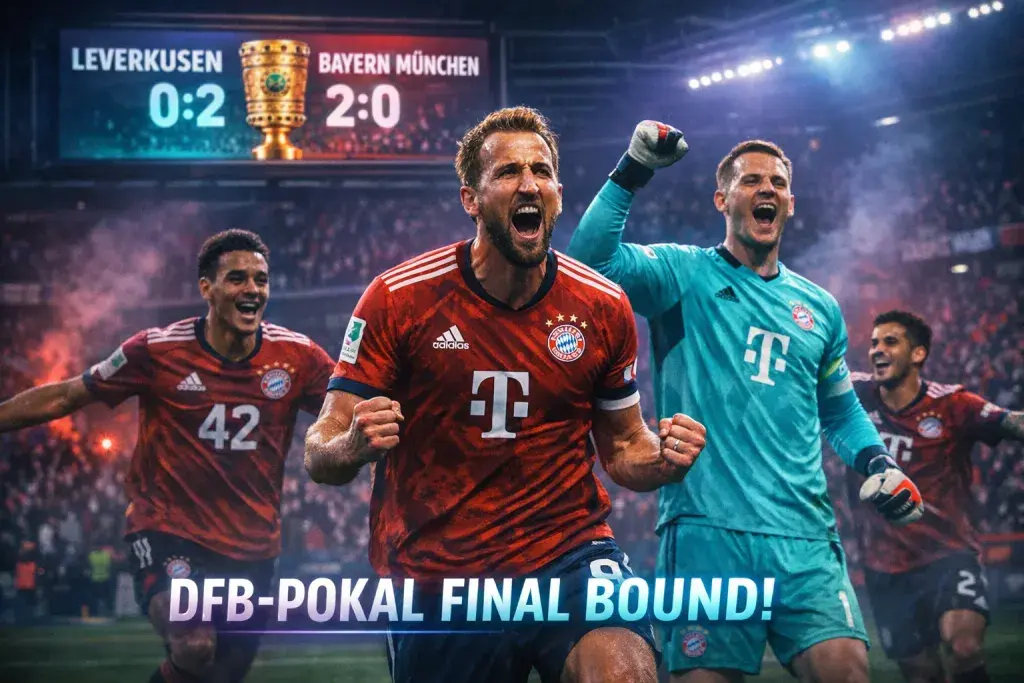 FC Bayern Secures DFB-Pokal Final Berth After 2-0 Triumph Over Leverkusen