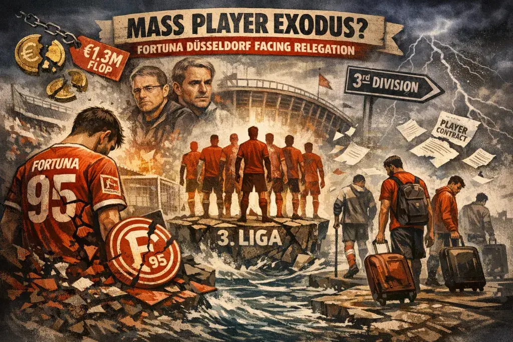 Fortuna Düsseldorf Risks Mass Player Exodus Amid Relegation Threat